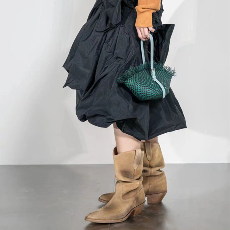 Moda Vintage Botlar Parmak Ara - Korean Lifestyle Aesthetic incelemesi ve fiyatı